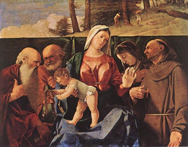 Madonna and Child with Saints, Lorenzo Lotto
